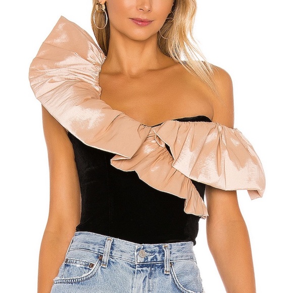 LPA alexis top in black/nude